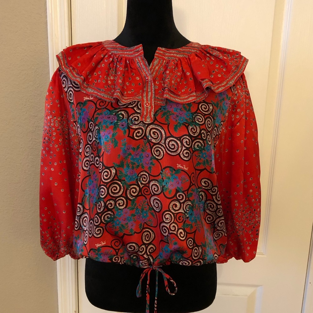 Diane Freis 1980s blouse